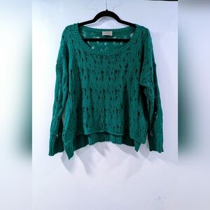 Toy G Green Loose Knit Sweater